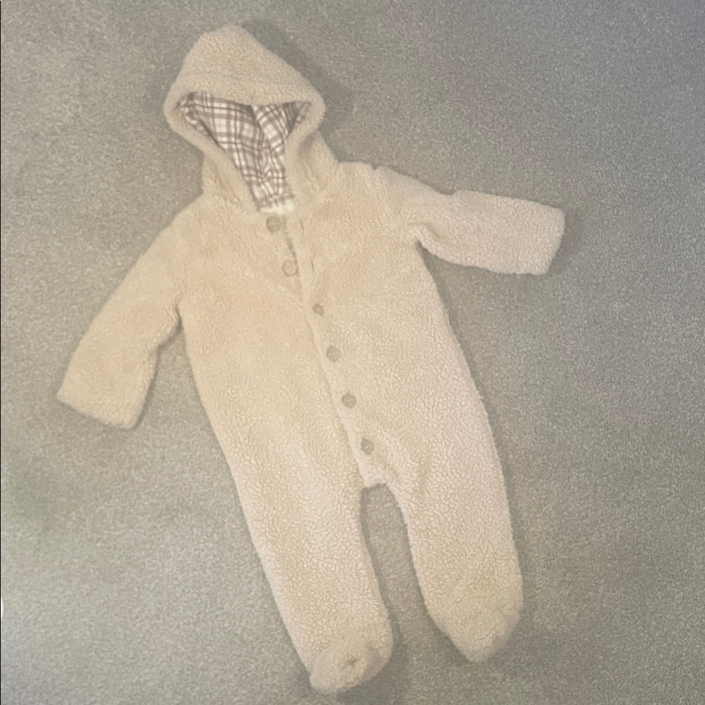 Rylee + Cru Soft tan Bear Suit